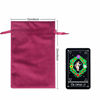 Picture of SumDirect 12pcs 6x9inch Velvet Tarot Rune Bag with Drawstring, Mixed Colors Soft Velvet Jewelry Pouches with Drawstring