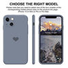 Picture of 13peas for iPhone 13 / Mini/Pro/Pro Max CaseSilicone Cases for Women Girly Men Clear Heart Pattern Apple Flexible Protective Cover Shockproof Cute Colorful Shell (Lavender Gray, Pro)