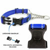 Picture of Max and Neo Stainless Steel Chain Martingale Collar - We Donate a Collar to a Dog Rescue for Every Collar Sold (Medium, Blue)