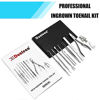 Picture of Ingrown Toenail Tool Kit (9PCS), Professional Toe Nail Clipper Set for Ingrown & Thick Nail, Stainless Steel Ingrown Toenail Kit, Surgery Grade Manicure Pedicure Tool By Dualeco