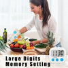 Picture of 6 Pack Digital Kitchen Timers for Cooking Magnetic Timer for Cooking Loud Alarm White
