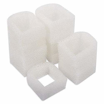 Picture of MyfatBOSS 12 Packs Pet Fountain Filter, Replacement Foam Filter Pre-Filters Compatible with Drinkwell Stainless Steel 360