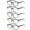 Picture of 5 Pack Reading Glasses Men Women Spring Hinges Comfortable Glasses for Reading (5 Mix, 6.0)