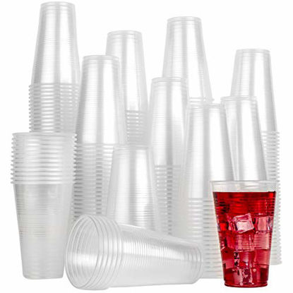 Picture of Plasticpro Disposable Medium Weight Plasic Clear Drinking Cups (100, 12 Ounce)