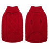 Picture of Mihachi Dog Sweater - Winter Coat Apparel Classic Cable Knit Clothes for Cold Weather