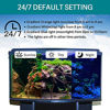 Picture of hygger 24/7 Mode Submersible Aquarium LED Light, Full Spectrum Hidden Fish Tank Light with 3 Rows Beads 7 Colors Auto On Off Sunrise-Daylight-Moonlight, Adjustable Timer Brightness 6W