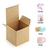 Picture of ValBox 4x4x4 Brown Gift Boxes 50PCS Kraft Paper Boxes with Lids for Gifts, Crafting, Cube, Cupcake Boxes, Easy Assemble Boxes for Party Favor