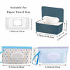 Picture of Baby Wipes Dispenser Set, Reusable Baby Wipe Holder Box, Refillable Baby Wipes Container Travel Wet Wipes Case with Reusable Wipes Pouch for Baby Home Kitchen Office Travel 3 PCS