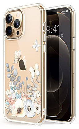 Picture of i-Blason Halo Case for iPhone 13 Pro Max 6.7 inch (2021 Release), Slim Clear Case with TPU Inner Bumper (Windflower)