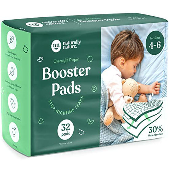 thumbnail image 2 of Aazon.co : Naturally Nature Diaper Booster Pads Stop Nighttie Leaks 2 of 10