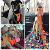 Picture of Lukovee Dog Safety Vest Harness with Seatbelt, Dog Car Harness Seat Belt Adjustable Pet Harnesses Double Breathable Mesh Fabric with Car Vehicle Connector Strap for Dog (XX-Small, Orange)