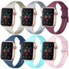 Picture of [6 PACK] Bands Compatible with Apple Watch Bands 41mm 40mm 38mm for Women Men, Slim Thin Narrow Bands for iWatch SE & Series 7 6 5 4 3 2 1