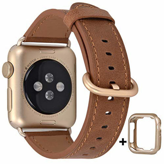 Leather Apple Watch 4 Band 44mm Women