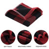 Picture of Mordimy 100% Cotton Waffle Weave Buffalo Plaid Dish Cloths, 6-Pack Super Soft and Absorbent Dish Rags, Dish Cloths for Washing Dishes, 12 x 12 Inches, Black & Red