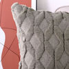 Picture of MADIZZ Pack of 2 Soft Plush Short Wool Velvet Decorative Throw Pillow Covers Luxury Style Cushion Case Pillow Shell for Sofa Bedroom Square Dark Taupe 16x16 inch