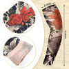 Picture of 12 Pieces Tattoo Sleeves Set Fake Sunscreen Arm Sleeves Soft Elasticity Flower Arm Gloves Cycling (Chic Pattern)