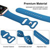 Picture of 6 Pack orange green hot pink watch band Compatible with Apple Watch Band 40mm 38mm 42mm 44mm,Soft Silicone Sport Replacement Strap Compatible with iwatch Bands Series 7 6 5 4 3 2 1 SE Boys Women