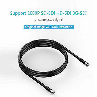 Picture of SDI Cable 6ft, Furui HD-SDI Cable 3G 75 Ohm Coax Cable 75-5 BNC to BNC Cable Copper Connectors Anti Oxidant 1080P for Video Security Camera CCTV Systems