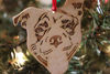 Picture of Pit Bull Dog Mom Christmas Ornament Gift For Her, Smiling Bully Dog Lover Gift