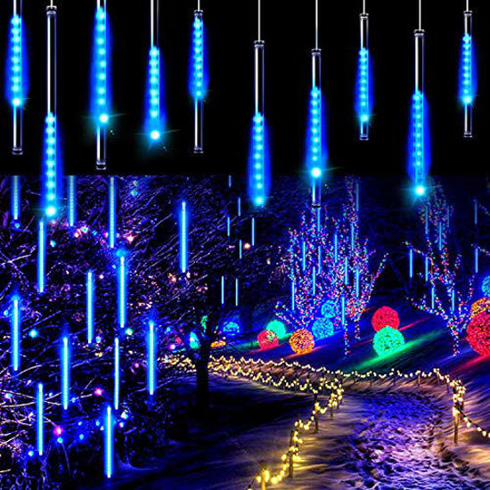 LED Meteor Shower String Tube Lights 11.8/20inch 192/288LED Christmas Tree Light 