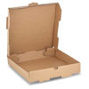 Picture of 10" Length x 10" Width x 1.75" Depth Corrugated Kraft B-Flute Pizza Box Keeps Pizza Fresh by MT Products (10 Pieces)