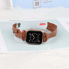 Picture of Minyee Leather Bands Compatible with Apple Watch 38mm for iWatch 7 Womens Double Knotted Fasten 40mm Wristband Stylish Strap Unique Rivet Bracelet Series 6 SE 5 4 3 2 1 (38mm/40mm/41mm, Brown)