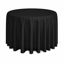 Picture of Lann's Linens - 108" Round Premium Tablecloth for Wedding / Banquet / Restaurant - Polyester Fabric Table Cloth - Black
