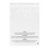 Picture of PolyPackers - 12 x 15 Self Seal Clear Poly Bags with Suffocation Warning - Permanent Adhesive - FBA Compliant for Packaging Clothes, Shirts and More - 1.5mil LDPE Plastic (200 Pack)
