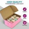 Picture of [25 Pack] Pink Bakery Boxes - 6.5 x 4 x 2.75 Inches Pink Cake Boxes - Pastry Box for Cupcakes, Desserts, Cookies, Candies - Ideal Packaging for Bakeries and Home-Made Baked Favors, and Gifts