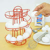 Picture of Southern Homewares Egg Skelter Deluxe Modern Spiraling Dispenser Rack Red