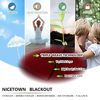 Picture of NICETOWN Red Insulated Blackout Curtain Home Decoration Solid Grommet Top Blackout Living Room Drape for Large Window (1 Panel, 42 x 84 inches)