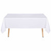 Picture of sancua Rectangle Tablecloth - 60 x 120 Inch - Stain and Wrinkle Resistant Washable Polyester Table Cloth, Decorative Fabric Table Cover for Dining Table, Buffet Parties and Camping, White