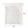 Picture of SumDirect 20Pcs Cotton Muslin Bags,White Lightweight Gift Bags Breathable Pouches with Drawstring Reusable Packing Storage Bags for Wedding, Party, Birthday (7.8x9.8inch)