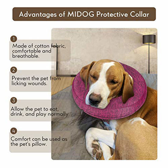 GetUSCart MIDOG Pet Inflatable Collar for After Surgery,Soft Protective Recovery
