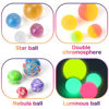 Picture of Pllieay 16 Pack Assorted Colorful Bouncy Balls 4 Kinds and 4 Sizes Bulk Mixed High Bouncing Balls For Kids Party Favors, Prizes, Birthdays Gift (27mm, 32mm, 35mm, 45mm)