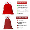 Picture of 2 Pieces Christmas Red Velvet Santa Claus Bags with Drawstring Cord, Extra Large Velvet Santa's Present Sack Bags for Xmas Present Toys, Storage Bags Holiday Party Supply, 19.7 x 27.6 Inches