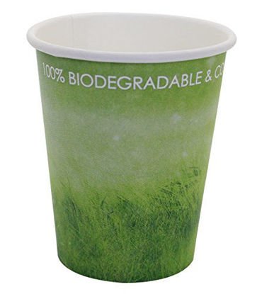 Picture of Special Green Grass Design, Hot Paper Cup,Eco-friendly,100% Blodegradable&Compostable (Green Grass, 8 0Z 100 count)