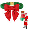 Picture of Maca Bates Dog Collar-12 Solid Colors,Sailor Bow Tie Adjustable Collar with Golden Metal Buckle