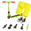 Picture of Mikemeng Finger Scooter with Tools and Shoes Finger Board Accessories for 6+ Years Old Kids Finger Toys- Pack 1 (Green Scooter)