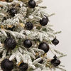 Picture of KI Store 20ct Black Christmas Balls 20pcs Shatterproof Large Christmas Tree Ball Ornaments Decoration 3.15-Inch for Holiday Wedding Party Decoration Ornaments Hooks Included