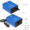 Picture of Bapdas 150W Car Power Inverter DC 12V to 110V AC Car Converter 2 USB Ports Car Charger Adapter for Plug Outlet New Model (Blue)