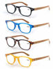Picture of MODFANS Reading Glasses 2.25 Fashion Wood-Look Readers Spring Hinges Stylish Men Women