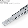 Picture of 1 Pair Self/Soft Closing Drawer Slides Runners-Ball Bearing 3 Fold Full Extension Side Mount Cabinet Hardware with 100 lb.Load Capacity Drawer Slides 12"