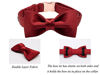 Picture of Lionet Paws Bowtie Dog Collar - Comfortable Silk Dog Collar with Detachable Bow Tie for Medium Dogs Wedding, Neck 13.5-22 Inches