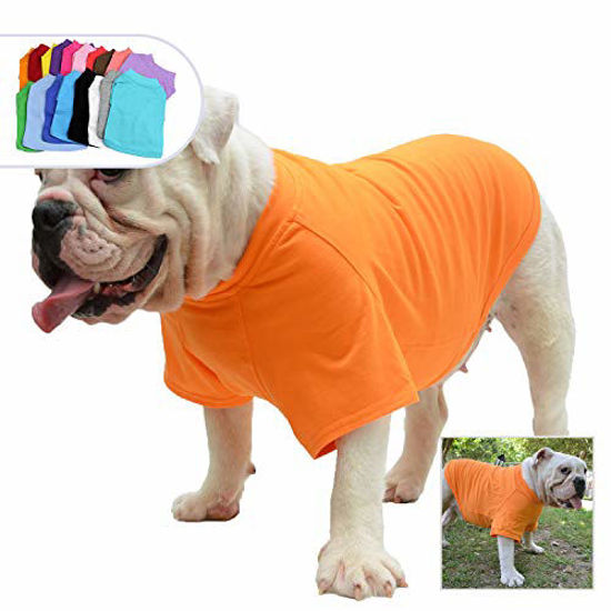 Lovelonglong 2019 Pet Clothing Costumes Puppy Dog Clothes Blank T-Shirt Tee Shirts for Large Medium Small Dogs 100% Cotton 18 Colors 