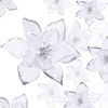 Picture of 24 Pieces 3 Size Christmas Glitter Poinsettia Flowers Wedding Faux Flowers Christmas Decoration Ornaments for Christmas Tree New Year Home Outdoor Decoration (White,3.2/4/6 Inches)