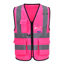 Picture of Pink High Visibility Safety Vest with Reflective Strips, Multiple Colors Available,X-Large