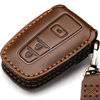 Picture of ZiHafate Car Key Fob Cover Case Compatible with Toyota Keyless Remote Control 202120202019201820172016 RAV4 Camry Corolla Avalon Tacoma Highlander 4Runner Tundra Prius Prado etc.BN-Brown 