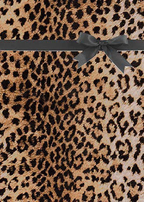 Picture of True Natural Leopard Gift Wrap Wrapping Paper 12ft Folded Sheet w.10Gift Tags