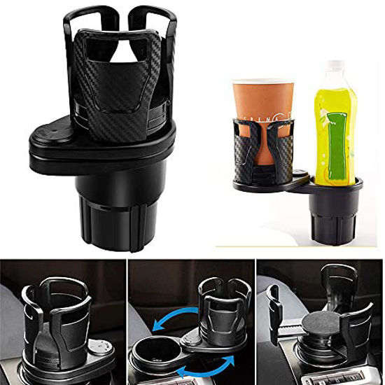 GetUSCart- 2 in 1 Car Cup Holder, Multifunctional Dual Cup Mount